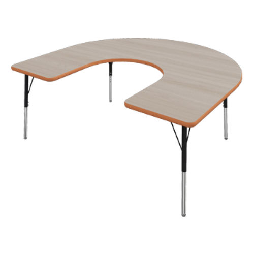 Tavolo per corsi di formazione contemporaneo - HORSESHOE - artcobell - in laminato / con supporto in metallo / ad altezza regolabile
