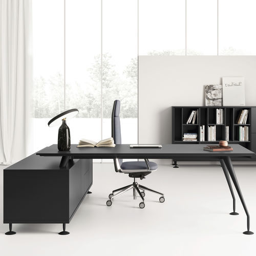 Scrivania direzionale - TRENDY - UFFICIO DESIGN ITALIA - da terra / contemporanea / in alluminio