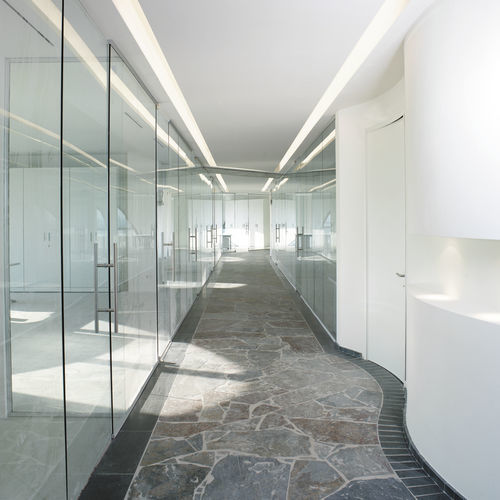 Parete divisoria in vetro - CRYSTAL - UFFICIO DESIGN ITALIA - professionale / da ufficio / trasparente