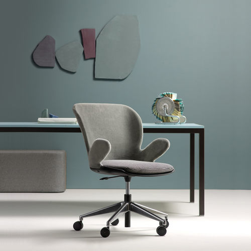 Sedia da ufficio contemporanea - MIX - UFFICIO DESIGN ITALIA - da interno / in tessuto / con supporto in metallo