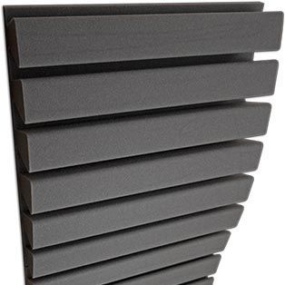 Pannello acustico per soffitto - STRIPESORB ARC® - Jocavi - Acoustic Panels, Lda - per muro / in melaminico / quadrato