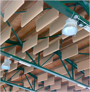 Baffle acustico in melamina - WIDEBAFFLE® - Jocavi - Acoustic Panels, Lda - sospeso / da parete / rettangolare