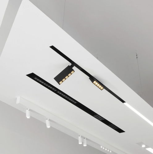 Faretti a binario LED - LEVA 5 - Lucifero's - rettangolare / in alluminio estruso / contract
