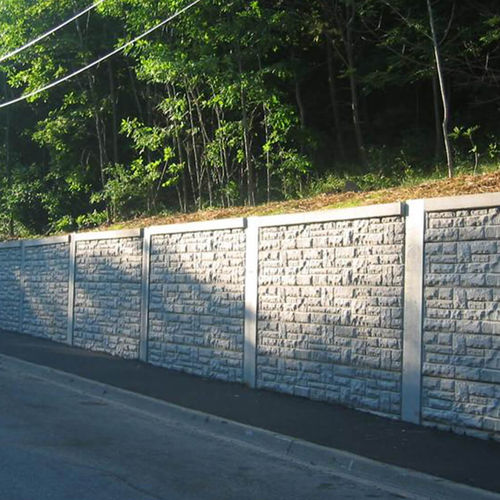 Muro di contenimento in cemento armato - DURISOL NARROW FOOTPRINT SYSTEM - Armtec - modulare / prefabbricato / per strada