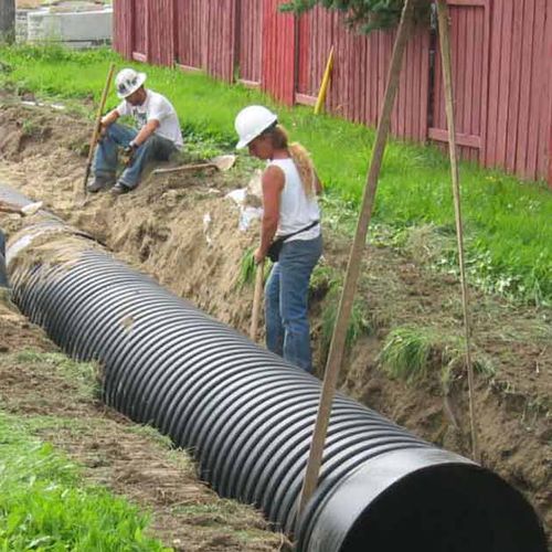 Condotto in HDPE - BOSS - Armtec - per sistema di drenaggio / perforato
