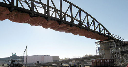 Ponte in acciaio - Armtec - reticolare / pedonale / prefabbricato