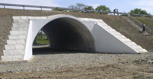 Lamiera metallica ondulata - Armtec - ad arco / in acciaio inossidabile / per costruzione di ponti
