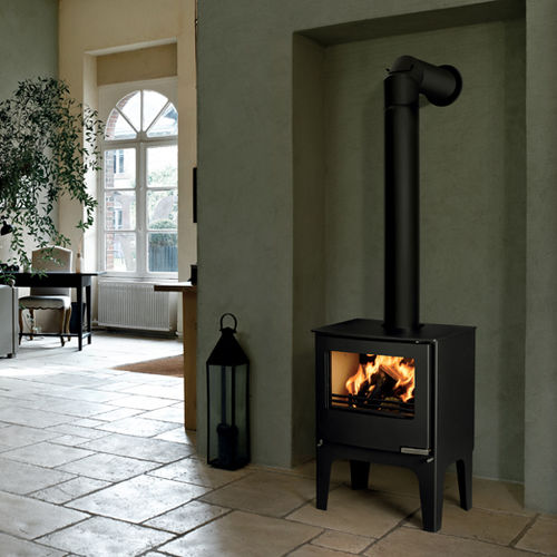 Stufa a legna - VOODY 33 - Richard le Droff - 0 - 5 kW / contemporanea / in metallo