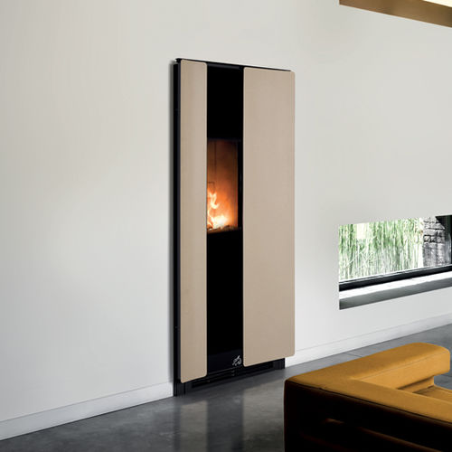 Stufa a pellet - QUARTZ - Richard le Droff - 7 kW / contemporanea / in acciaio