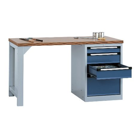 Banco di lavoro in metallo - COMFORT - Otto Kind GmbH & Co. KG - in legno / contract