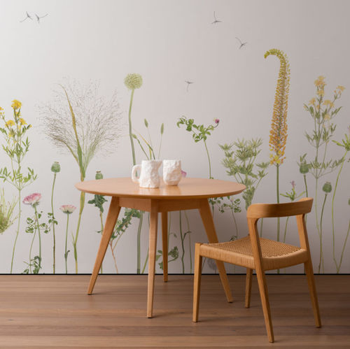 Carta da parati contemporanea - WILDFLOWER - CALICO WALLPAPER - a fiori / fatta a mano / ignifuga