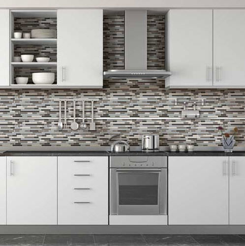 Mosaico in vetro - ENDEAVORS - Daltile - testurizzato / da interno / da cucina