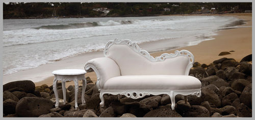Dormeuse design nuovo barocco - 656-A - POL ART - in tessuto / per esterni