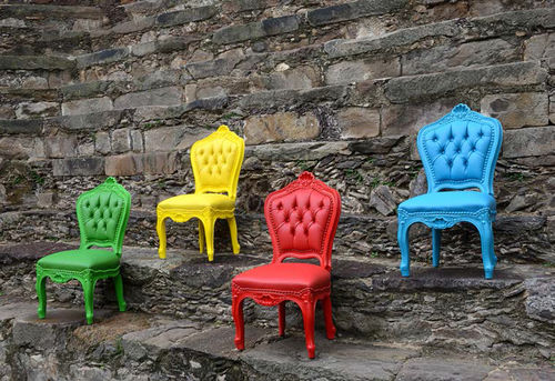Sedia design nuovo barocco - 572-D - POL ART - da interno / in plastica / per bambini