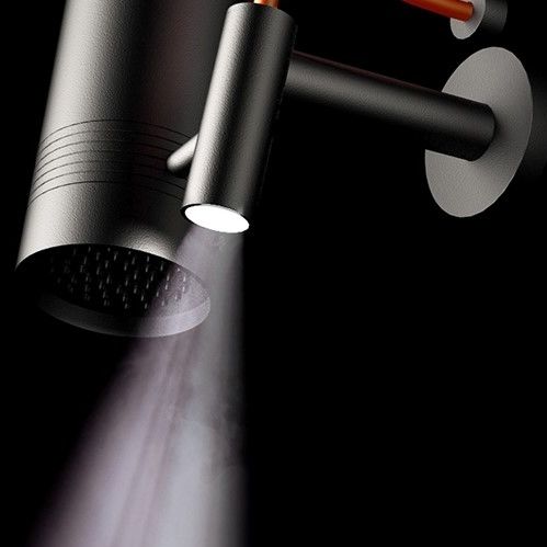 Soffione doccia da parete - KINO - AQUAelite® - rotondo