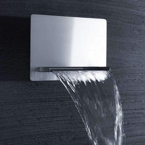 Soffione doccia da parete - SF096A  - AQUAelite® - rettangolare / a cascata
