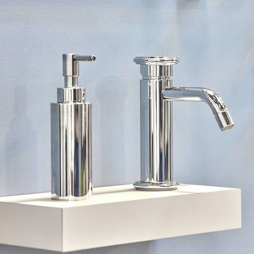 Distributore di sapone professionale - AB002 A - AQUAelite® - da appoggio / in ottone / manuale