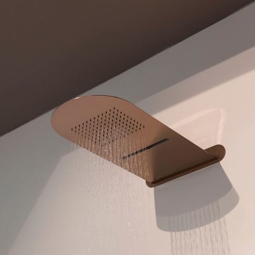 Soffione doccia da parete - SF081 B - AQUAelite® - rettangolare / a cascata / a pioggia