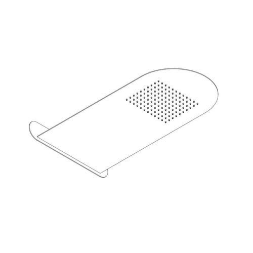 Soffione doccia da parete - A SUPP - AQUAelite® - rettangolare / a pioggia / per uso contract