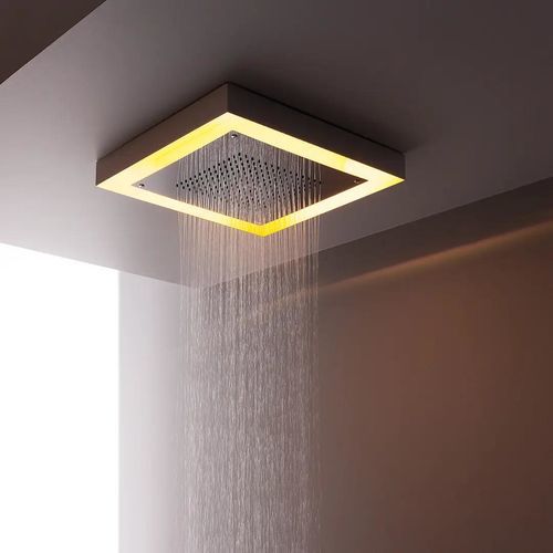 Soffione doccia non incassato - SF129 D - AQUAelite® - da incasso a soffitto / quadrato / a pioggia