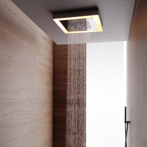 Soffione doccia non incassato - SF129 B - AQUAelite® - da incasso a soffitto / da soffitto / quadrato