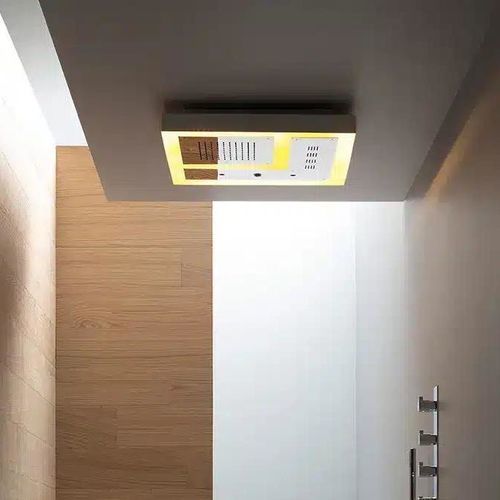 Soffione doccia non incassato - SF133 D - AQUAelite® - da incasso a soffitto / quadrato / a pioggia