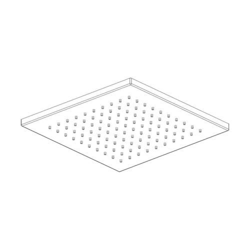Soffione doccia da soffitto - a supp - AQUAelite® - da incasso a soffitto / quadrato / a pioggia