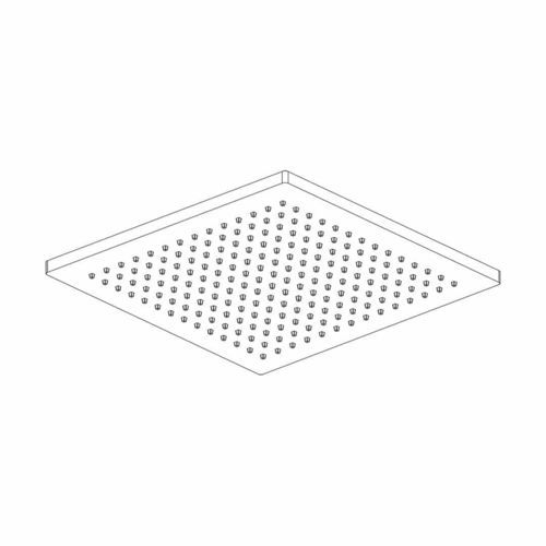 Soffione doccia da incasso a soffitto - a supp - AQUAelite® - quadrato / a pioggia / per hotel