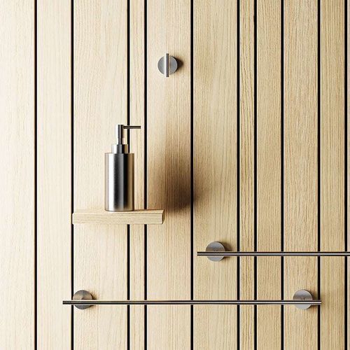 Portascopino per WC in acciaio inossidabile 316L - AB103 A - AQUAelite® - da parete / satinato / non specificato