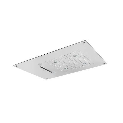 Soffione doccia da incasso a soffitto - SF009 B - AQUAelite® - rettangolare / a pioggia / con cromoterapia