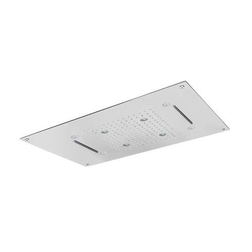 Soffione doccia da incasso a soffitto - SF005 D - AQUAelite® - rettangolare / a pioggia / con illuminazione incorporata