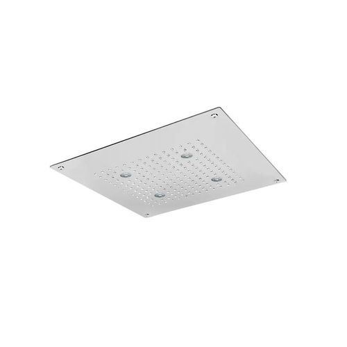 Soffione doccia da incasso a soffitto - SF030 D - AQUAelite® - quadrato / a pioggia / con cromoterapia