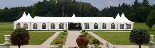 Tendostruttura in PVC - MAXI - HALTEC - in tela / in acciaio / pieghevole