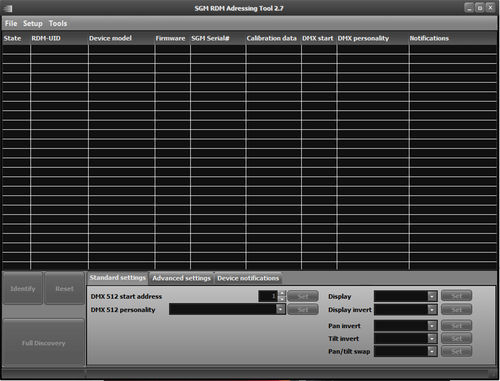 Software di gestione - RDM - SGM Light