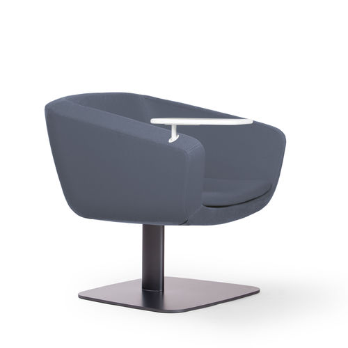 Sedia da conferenza contemporanea - ARCA - True Design srl - da interno / in tessuto / con supporto in acciaio verniciato