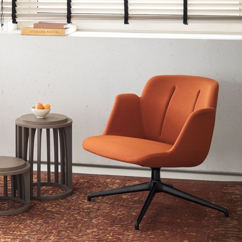 Sedia visitatore contemporanea - HIVE - True Design srl - da interno / in poliuretano / con supporto in alluminio
