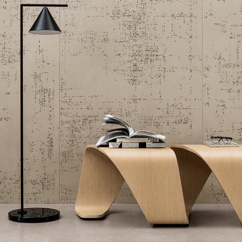 Comodino contemporaneo - DNA - True Design srl - in legno compensato / in legno / in pelle