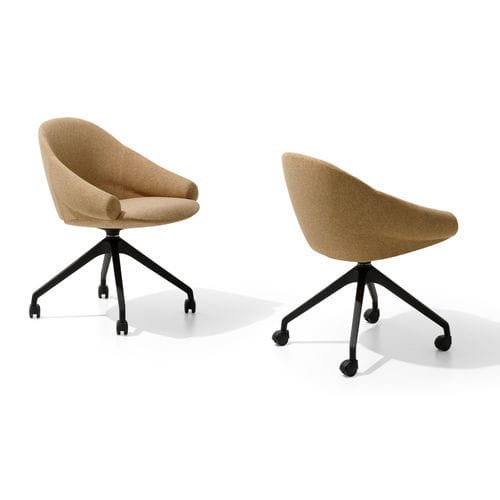 Sedia da ufficio contemporanea - FENDER - True Design srl - da interno / in schiuma di poliuretano / con base in polipropilene