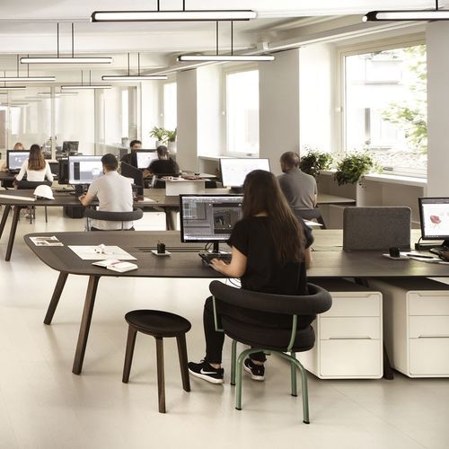 Scrivania per open space - WING - True Design srl - da terra / multiposto / contemporanea