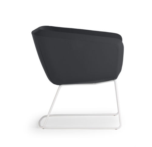 Poltrona visitatore contemporanea - ARCA - True Design srl - in tessuto / in schiuma di poliuretano / in acciaio