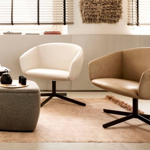 Poltrona contemporanea - NOT - True Design srl - in tessuto / in schiuma di poliuretano / in acciaio