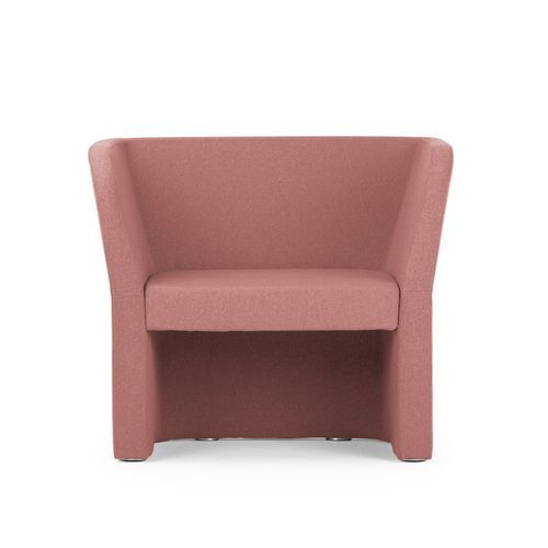 Poltrona visitatore contemporanea - ORACLE - True Design srl - in tessuto / in espanso / in legno