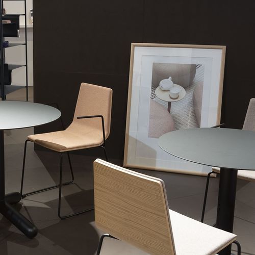 Sedia visitatore contemporanea - MARINA - True Design srl - da interno / in tessuto / in metallo