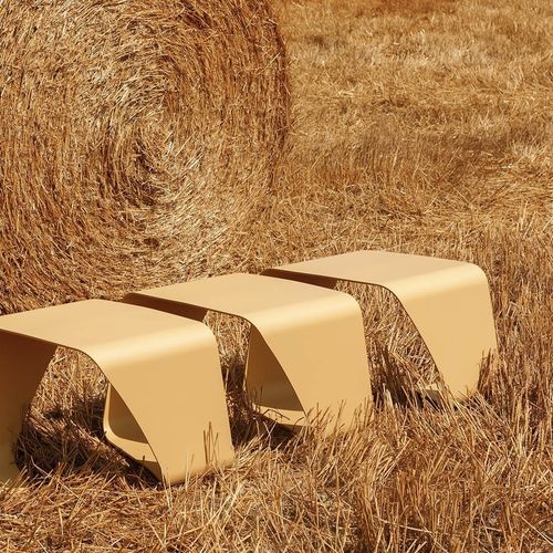 Panca contemporanea - DNA OUT - True Design srl - in acciaio / senza schienale / senza braccioli