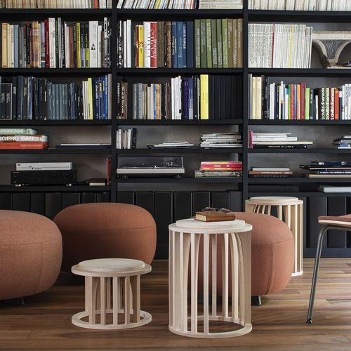 Sgabello contemporaneo - ANYWAY - True Design srl - in faggio / in legno compensato / in legno con vernice di protezione