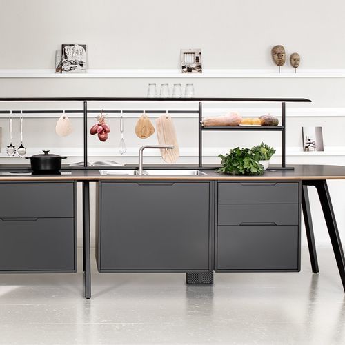 Isola cucina in legno - WING  - True Design srl - di grandi dimensioni / per cucina professionale / per stoccaggio