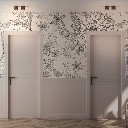 Porta da interno - Olivia - FBP PORTE - in legno / battente / scorrevole