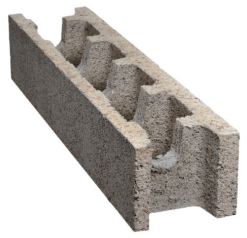 Blocco cassero in legno cemento - ISOSPAN STANDARD - isospan Baustoffwerk GmbH - per muro esterno portante / per muro divisorio / per edifici