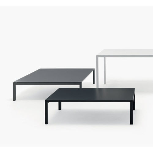 Tavolino basso contemporaneo - AER - FANTIN SRL - in legno massiccio / in metallo / quadrato