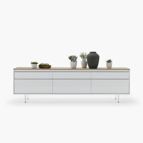 Credenza contemporanea - ALI - FANTIN SRL - in legno / bianca